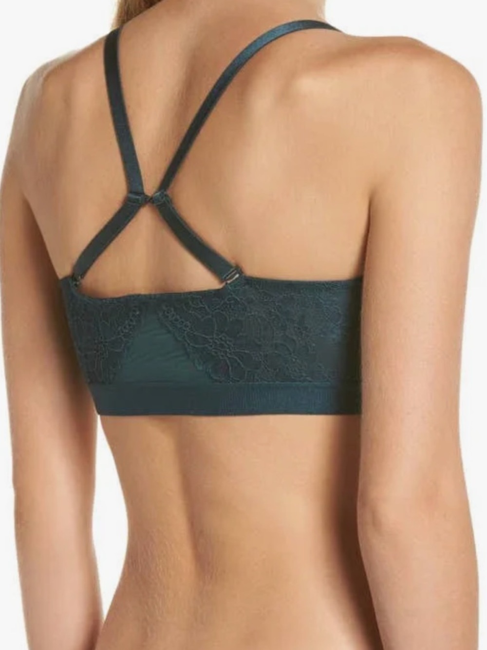 🆕Spanx Spotlight On Lace Bralette Malachite  Size L - Picture 5 of 6